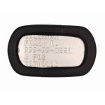 Gas-Mask-Hose Dog Tag Silencer on mil-spec matte army dogtag