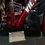 Nameplate CR80 Driver Information Braille Nampelate on Race Car