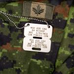 Canadian Armed Forces Dog Tag (Modern) on Cadpat Uniform