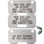 Canadian Armed Forces Dog Tag Reverse Side
