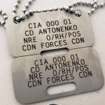 Canadian Forces ID Disc with centered text