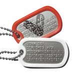 Covid-19 Vaccination Dog Tags with Silencers