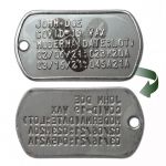 Covid-19 Vaccination Dog Tag Reverse Side