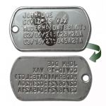 Covid-19 Vaccination Dog Tag Reverse Side Covid-19 Vaccination Dog Tag Reverse Side