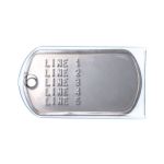 Personalized Custom Dog Tag with Transparent Polyurethane Cover
