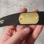with customized Brass Dogtag
