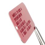 US Military Medical Warning ID Tag Closeup