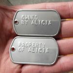 Owner - Property of Dogtags with Large Emboss Font 
