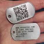 QR Code Dogtag with URL link
