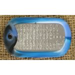 Aqua Camo Dog Tag Silencer on Mil-Spec matte dogtag