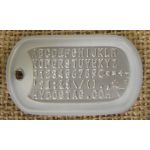 Clear Dog Tag Silencer on Mil-Spec matte dogtag