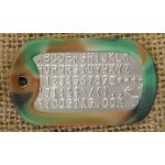 Forest Camo Dog Tag Silencer on Mil-Spec matte dogtag