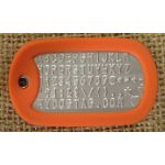 Orange Dog Tag Silencer on Mil-Spec matte dogtag