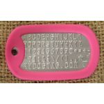 Pink Dog Tag Silencer on Mil-Spec matte dogtag