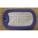 Purple Dog Tag Silencer on Mil-Spec matte dogtag