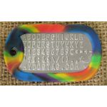 Rainbow Dog Tag Silencer on Mil-Spec matte dogtag