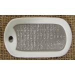 White Dog Tag Silencer on Mil-Spec matte dogtag