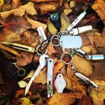 Key-Shaped Folding Knife On EDC Survival Keychain