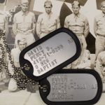 USAF Dog Tags on Historical Air Crew Photo