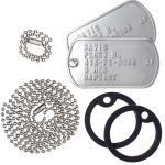 USAF Dog Tags Set with Chains and Silencers (Cold War/Desert Storm era)