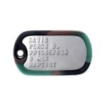 USAF Dog Tag with Camoflauge Silicone Silencer