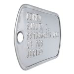 US Coast Guard Dog Tag Closeup