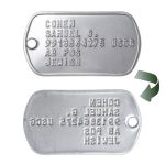 US Coast Guard Dog Tags Reverse Side