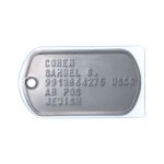 US Coast Guard Dog Tag with Transparent Polyurethane Cover