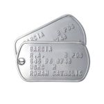 US Army Dog Tags (Cold War/Desert Storm era)