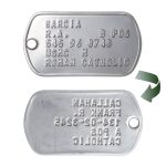 USMC Dog Tags Reverse Side (Cold War/Desert Storm era)