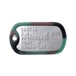 USMC Dog Tag with Camoflauge Silicone Silencer