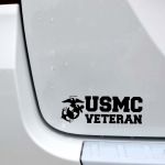 USMC Vet Decal on car