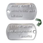 USN Dog Tags Reverse Side (Cold War/Desert Storm era)