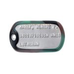 USN Dog Tag with Camoflauge Silicone Silencer (Cold War/Desert Storm era)