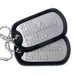 US Navy Dog Tags with Silencers