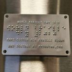 Nameplate CR80 World Braille Day Nameplate