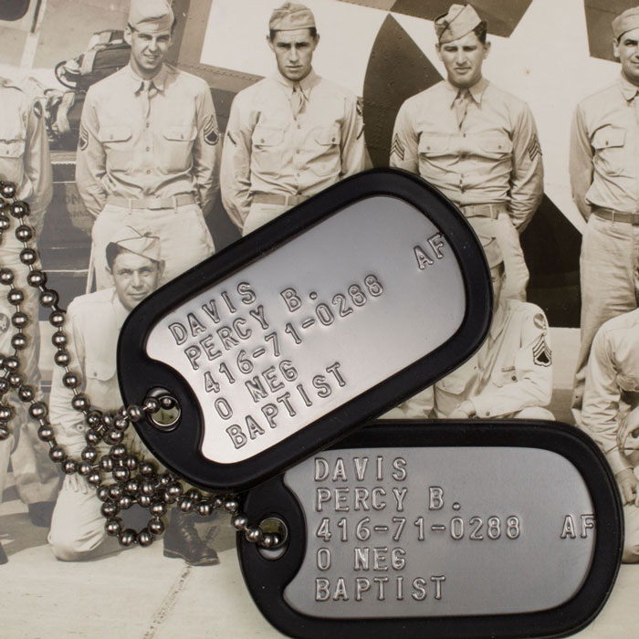 Chapas De Identificacion Militar Originales Dog Tags Usa