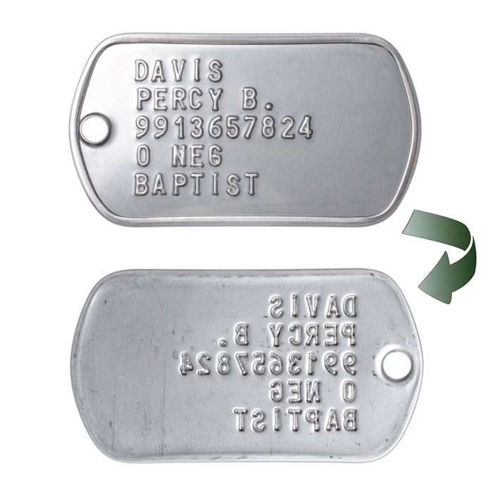 Real Standard Military Dog Tags Dogtags Made Just For U