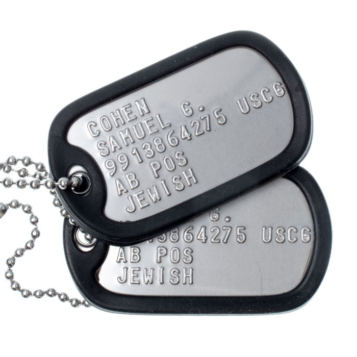 Coast Guard Dog Tags - Regulation Format Replacements