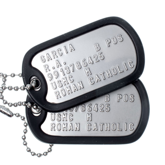 USMC Dog Tags - Regulation Formt Replacements