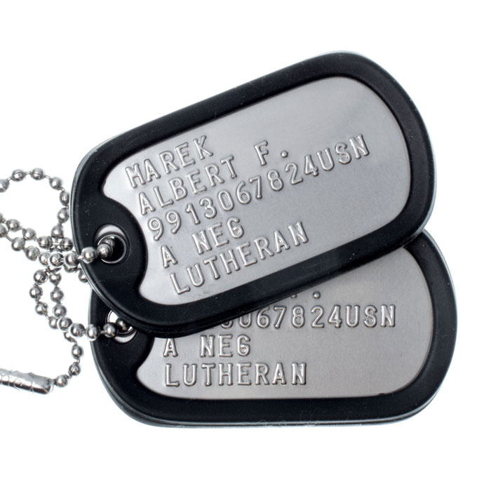 what do the numbers on navy dog tags mean