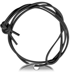 Black Long Leather Cord