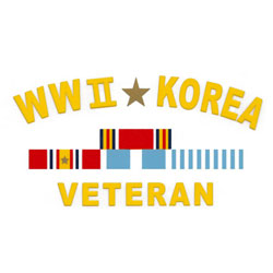 WWII & Korea Veteran Decal