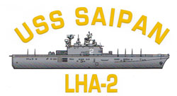 USS Saipan LHA-2 Decal