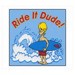 Ride it Dude Decal