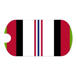 Afghanistan Ribbon Tag Sticker
