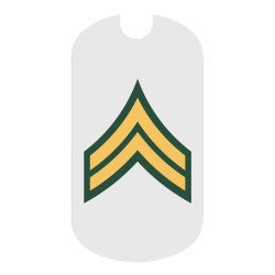 Army CPL Rank Tag Sticker