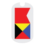 Bravo Zulu Flag Tag Sticker