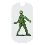 Green Army Man Grenadier Tag Sticker