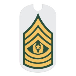 Army CSM Rank Tag Sticker